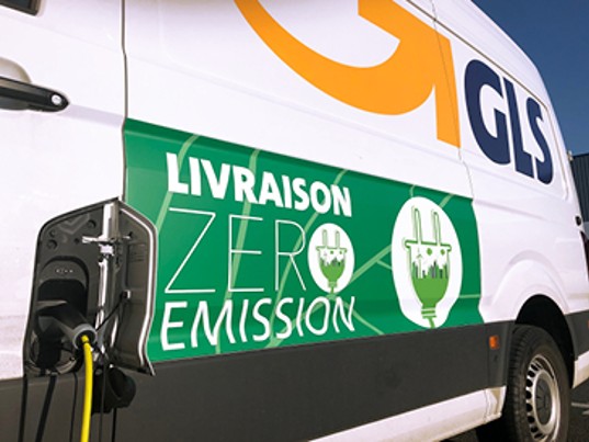 Engagement livraison zéro émission fourgon GLS France