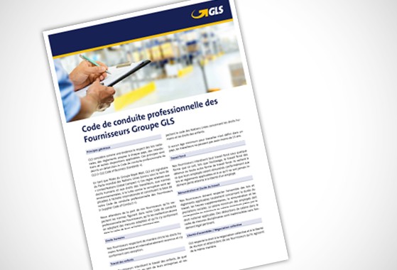 Extrait code conduite professionnelle fournisseurs GLS France